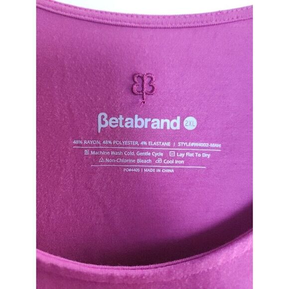 Betabrand Lavender Purple Draped Jersey Knit Rouched Detail Midi Dress size 2XL - Picture 8 of 9